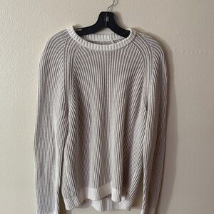 Hollister Cream Ribbed Sweater